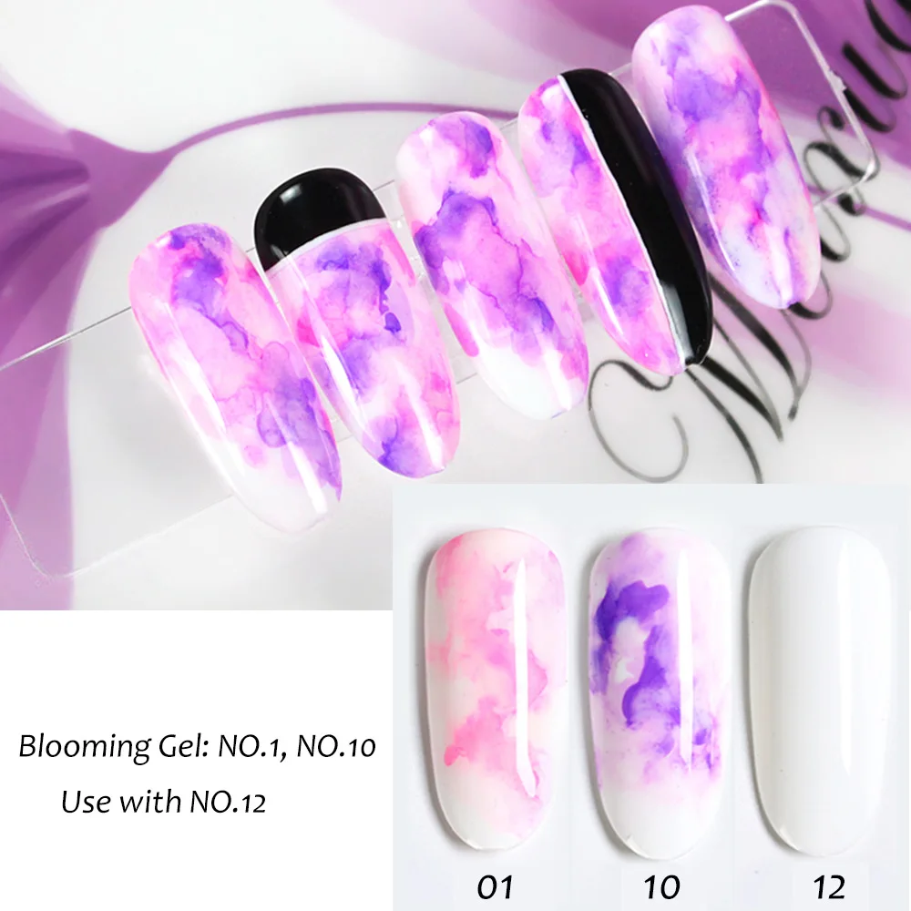 15 мл женские акварельные чернила для ногтей лак с эффектом цветущего дыма
