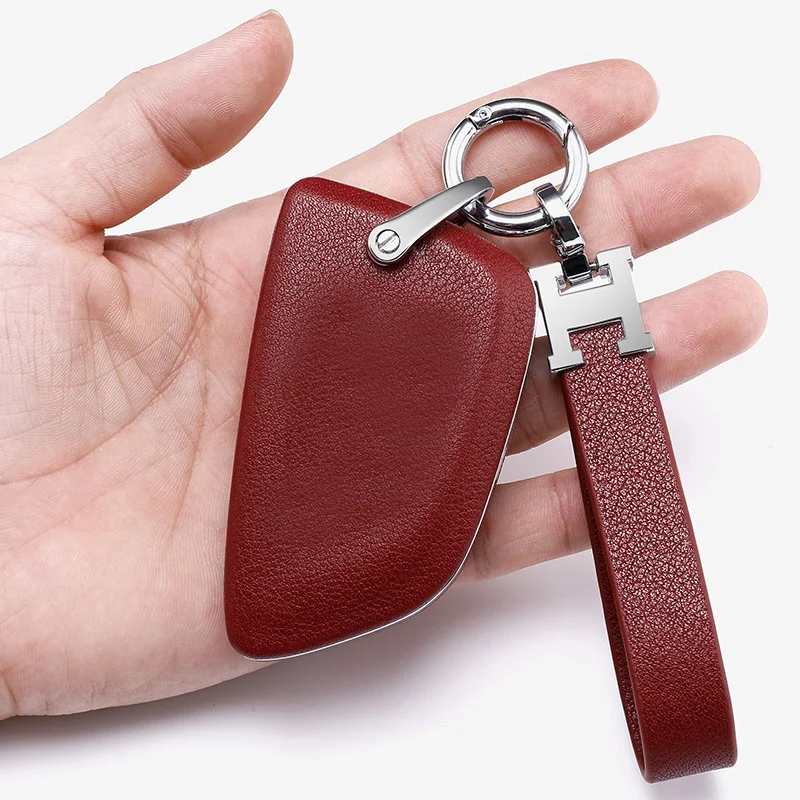 Кожаный чехол для автомобильных ключей оболочка Fob сумка BMW 5 series1 2 3 7 F30 F20 X1 X3 X5 X6 X7