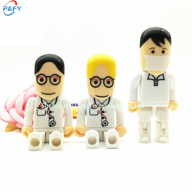 

Usb 2.0 Cartoon Doctor Series Usb Flash Drive 32Gb 4Gb 8Gb Pen Drive 16Gb Pendrive 64Gb Nurses Creative Memory Stick 128Gb Gift