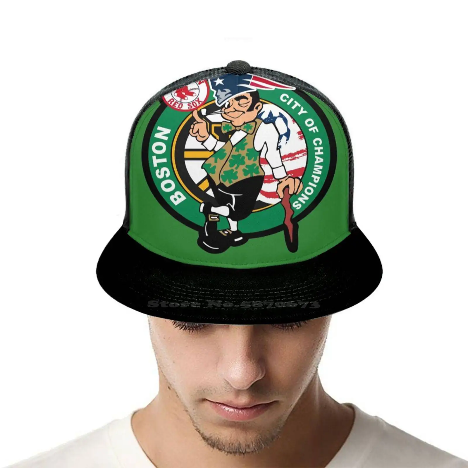 Бейсболка Бостонского города чемпионов для мужчин и женщин Спортивная Кепка