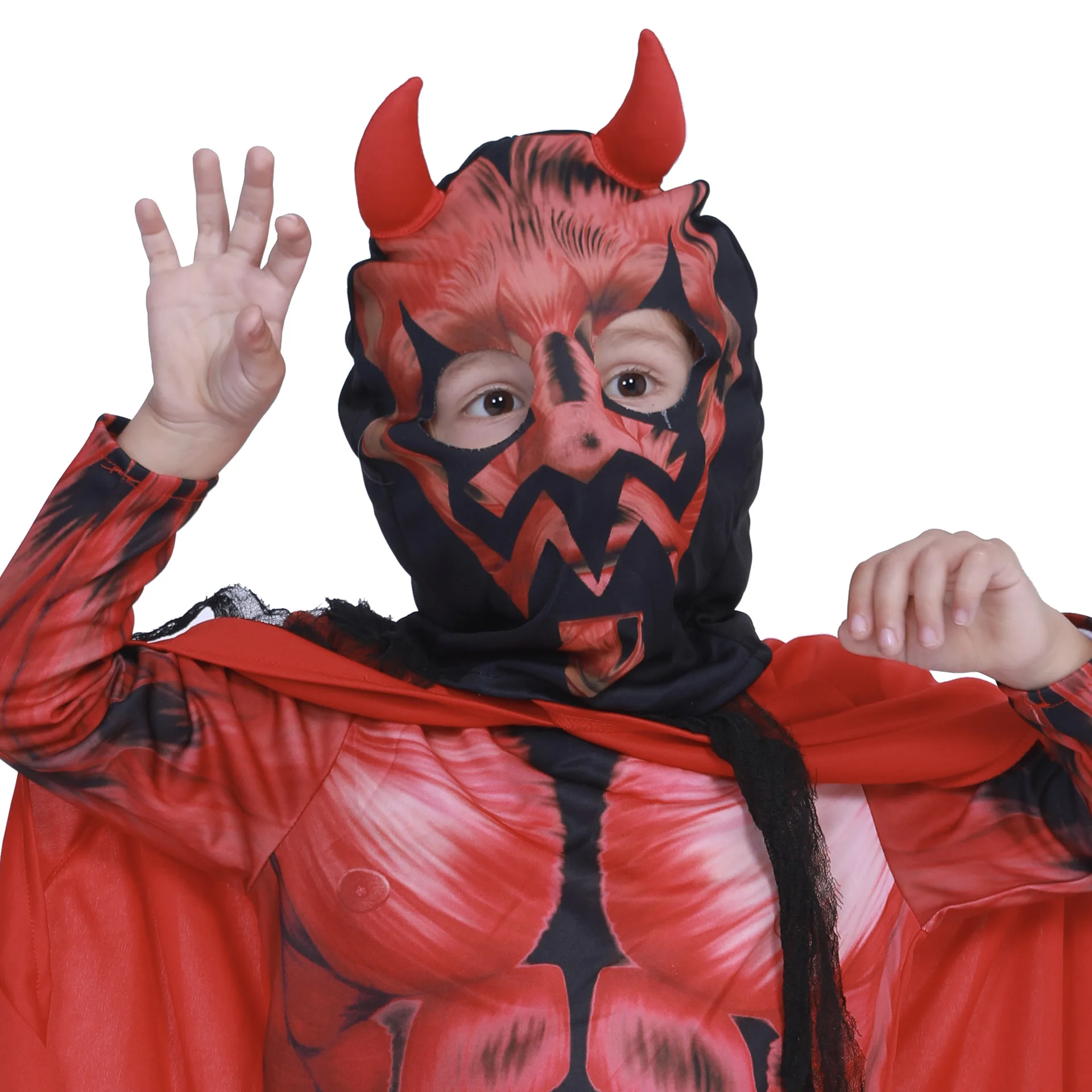 Костюм красного дьявола на Хэллоуин Детский костюм для шоу выступления сцене