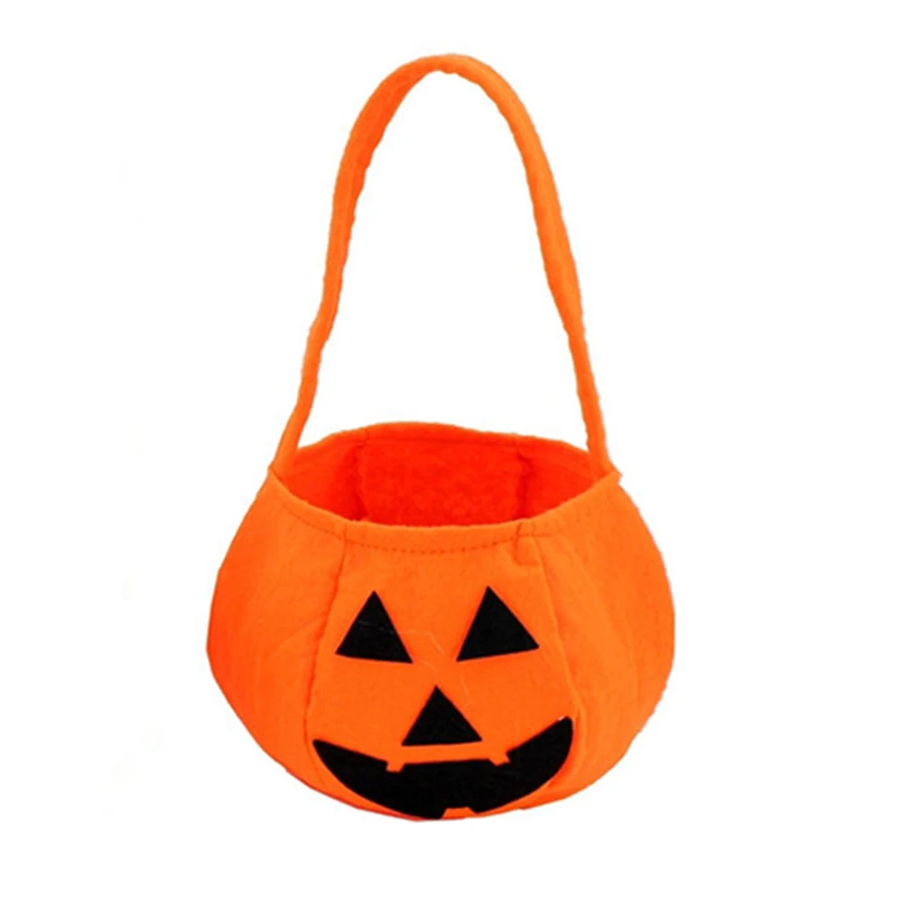 Хэллоуин Нетканая ткань складная сумка для хранения Тыква фонарь мешок конфеты
