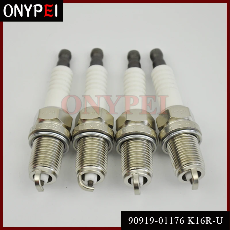 

4pcs/lot Normal Spark Plug 90919-01176 K16R-U for Toyota 4Runner Pickup Scion xB LX450 9091901176 K16RU