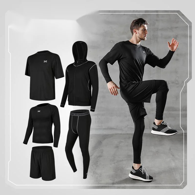 

Sports Suit Men's Running Sets Breathable Jogging Basketball Underwear Tights Sportswear Yoga Gym Fitness Tracksuit Clothes
