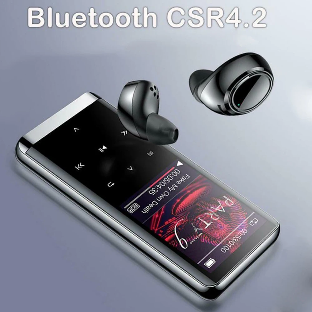 OLED дисплей MP3 плеер без потерь HIFI MP4 Bluetooth музыка запись голоса 800 мАч