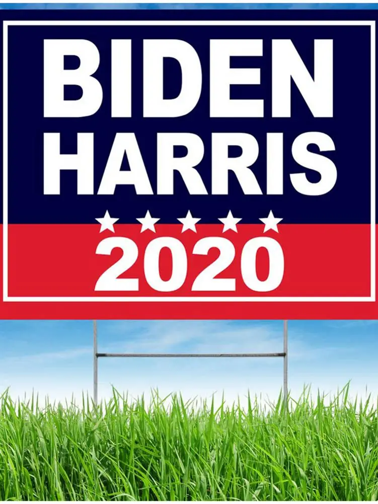 Политика кампании Yard Signs Biden Harris 2020 двусторонний Знак Флаг 30х40см для американских