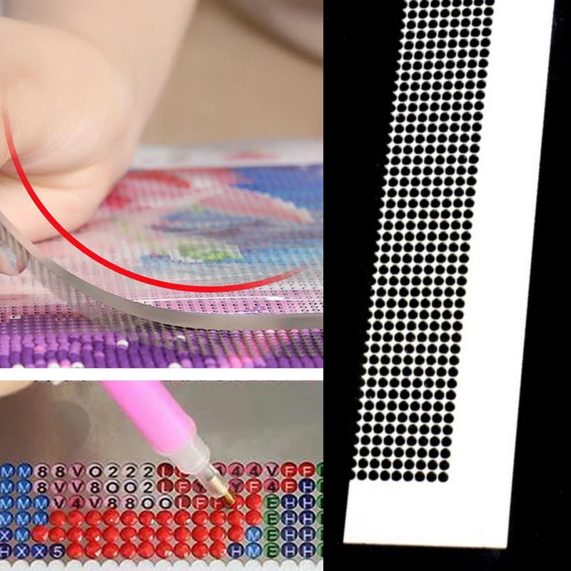 Stainless Steel Ruler with 304 Blank Grids Must Have for Diamond Painting Round Full Drill & Part 5D Kit | Дом и сад