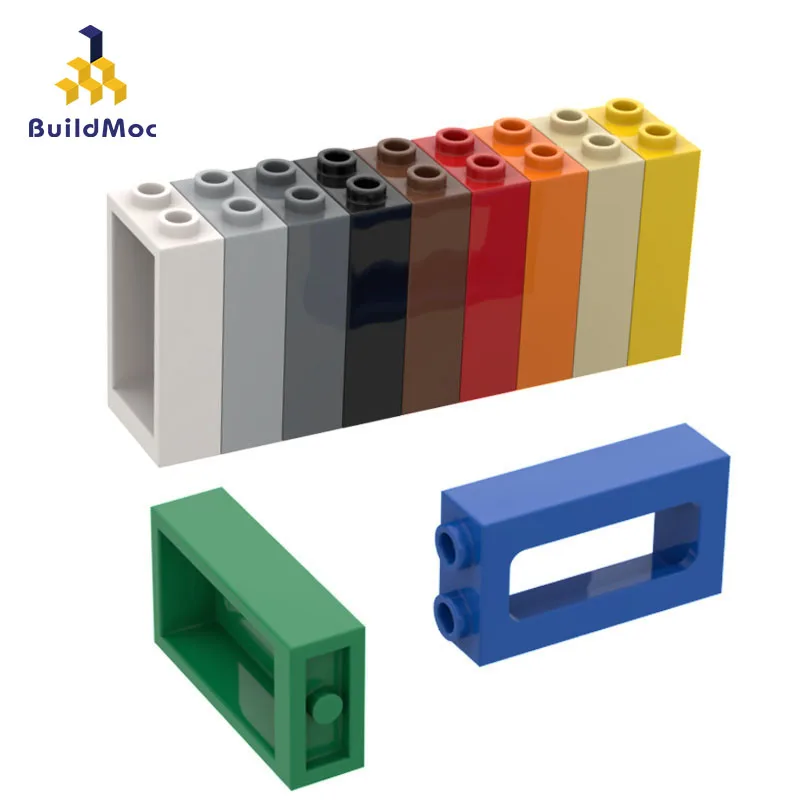 

BuildMOC Compatible Assembles Particles 4035 1x2x3 window Building Blocks Parts DIY Educational