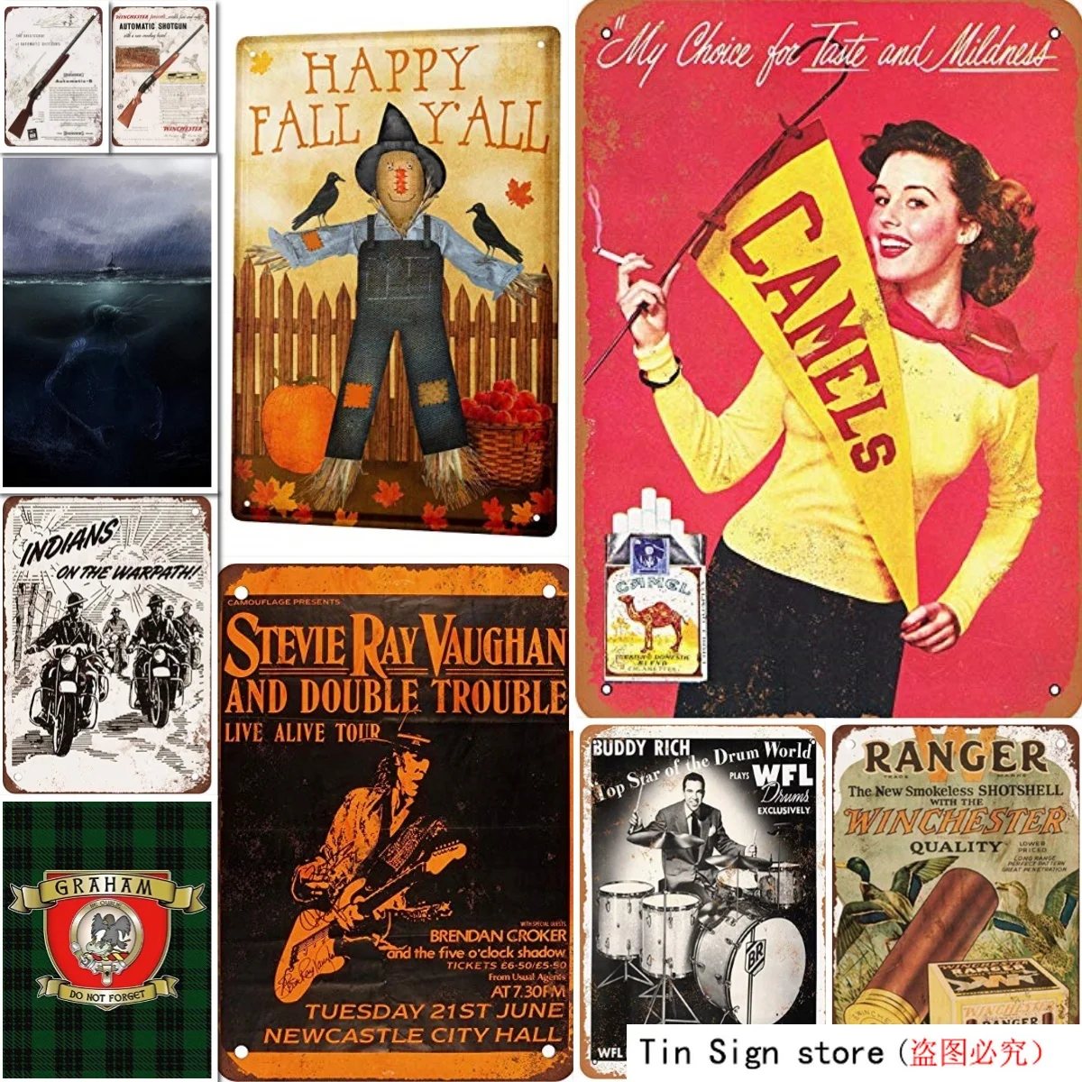 XCVBN CWSY Оловянная металлическая табличка Стиви Рей воун в Ньюкасле украшение дома