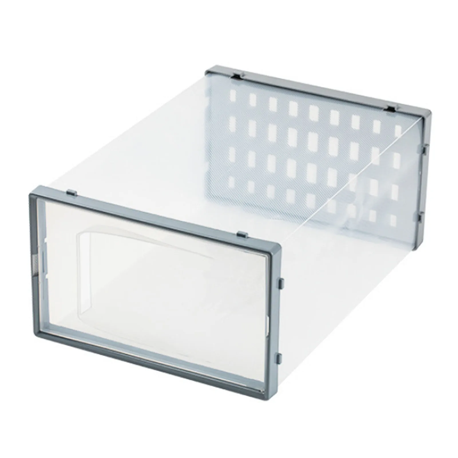 

Stackable Shoe Storage Box Excellent Transparent Organizer Container Custody