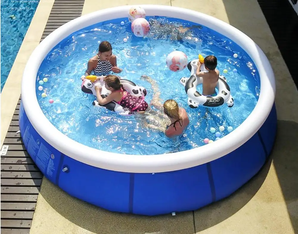 Circle outdoor portable inflatable children's pool, circularity riund summer play pool,family pond.