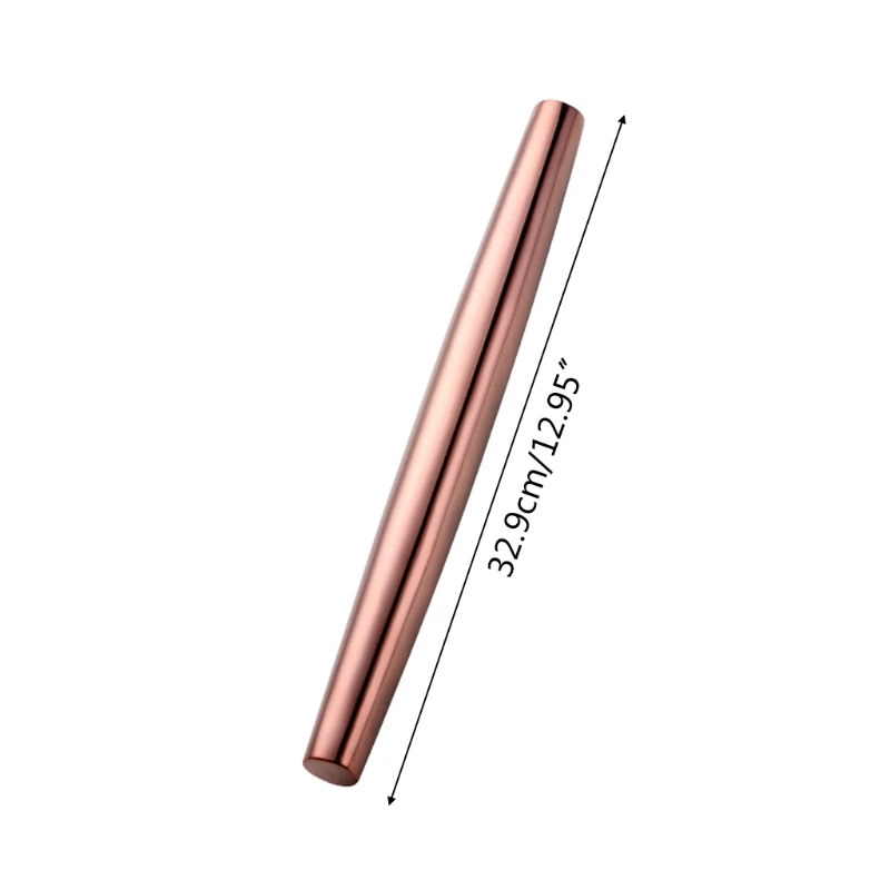 

Stainless Steel Rolling Pin for Baker Cookie Pastry Dough Noodles Kitchen Roller H3CF
