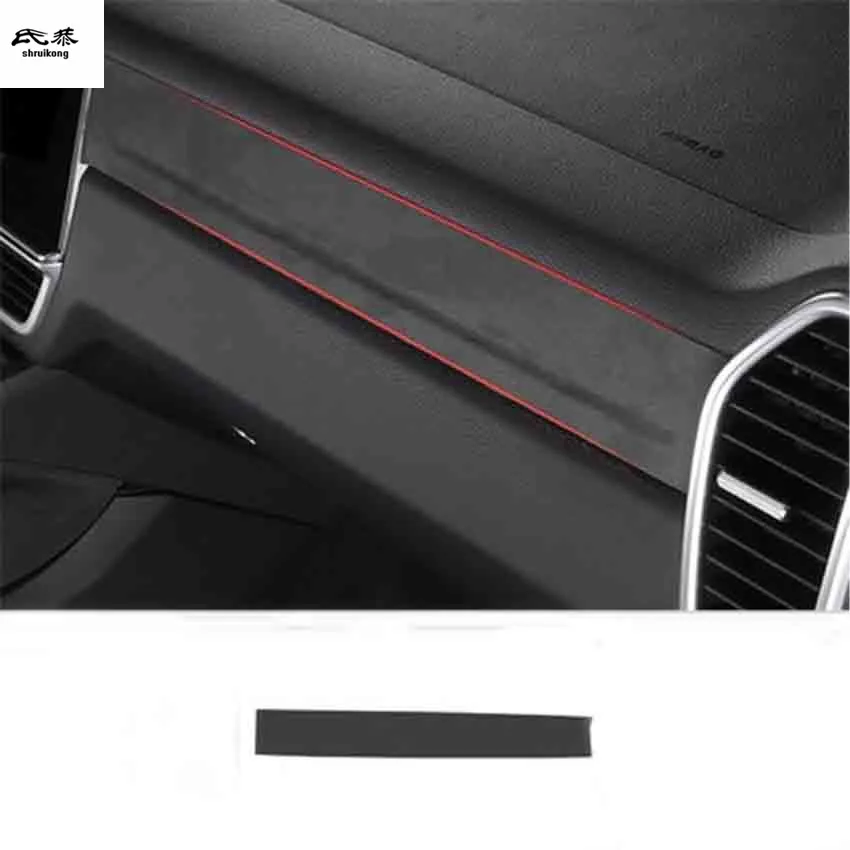 1 шт. Автомобильная наклейка из алькантары кожаная сторона пассажирского