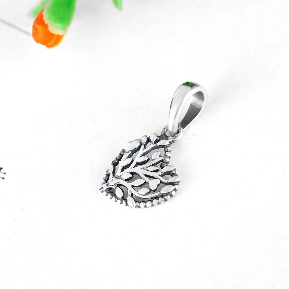 Подвески в виде сердца и дерева подходят для оригинального бренда Шарм-браслет