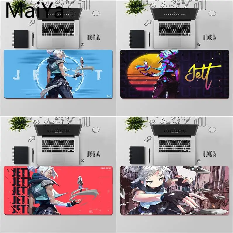 

Maiya Top Quality The Jett Valorant Rubber PC Computer Gaming mousepad Free Shipping Large Mouse Pad Keyboards Mat