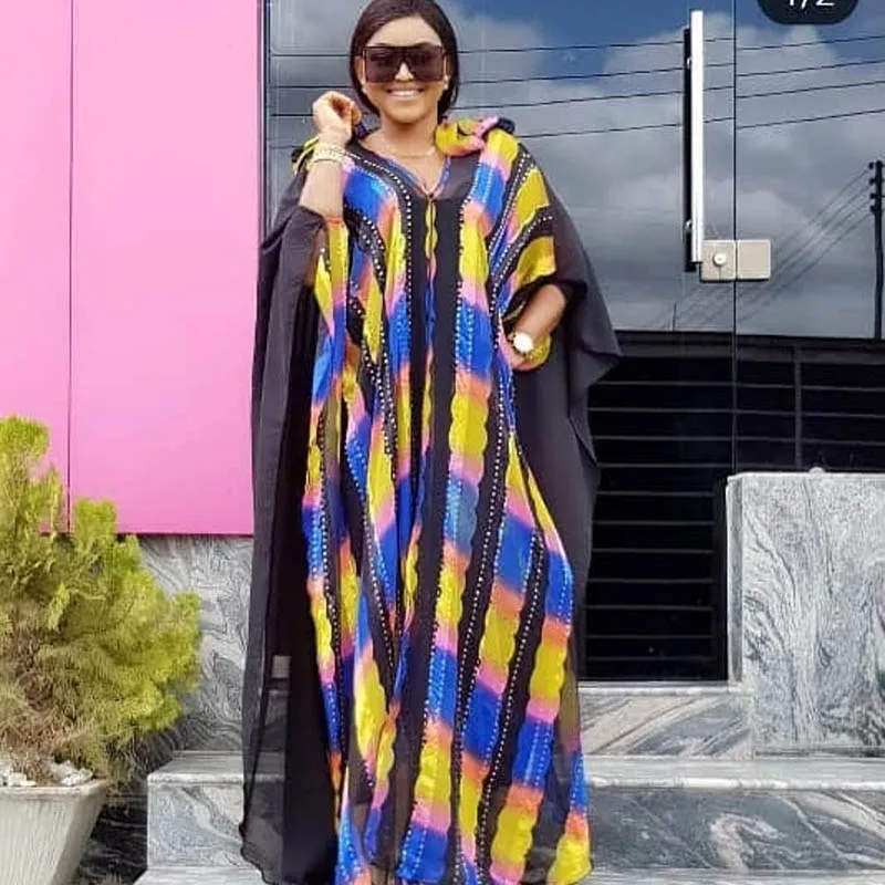 Африканские платья для женщин комплект из 2 предметов африканская Анкара принт
