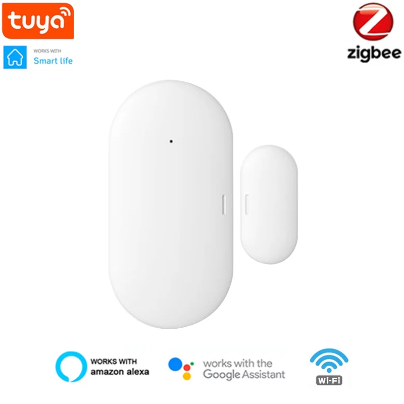

Smart Door Window Sensor Bluetooth Door Magnetic Zigbee Tuya App Remote Control Smart Home Voice Works With Alexa Google Home
