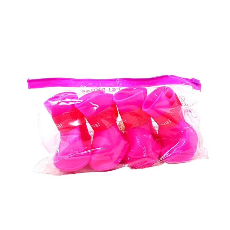 Ботинки Резиновые Нескользящие для собак и кошек непромокаемые туфли