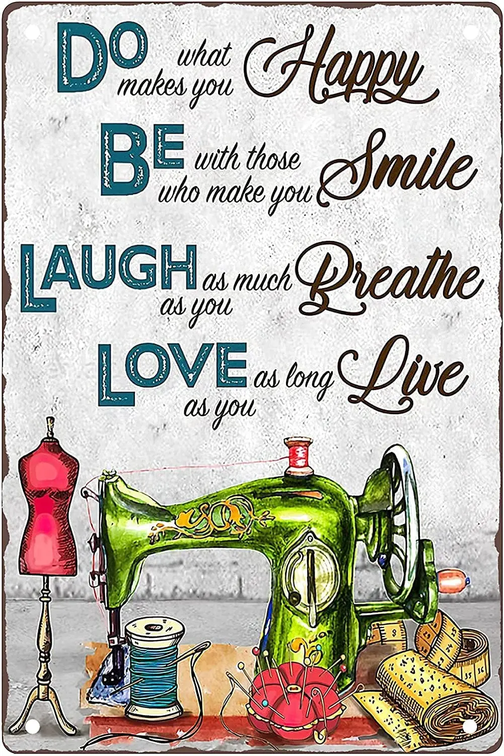 Постер для шитья, винтажный металлический Оловянный Ретро постер для швейной комнаты, бара, кафе, паба Постер для шитья, винтажный металлический Оловянный Ретро постер для швейной комнаты, бара, кафе, паба