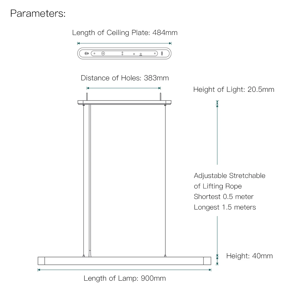 Светодиодные Интеллектуальные подвесные светильники Yeelight для Xiaomi Mijia умное