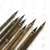 2pcs chinese calligraphy brush purple rabbit hair tinta china writing brush calligraphy handwriting chinese traditional brush