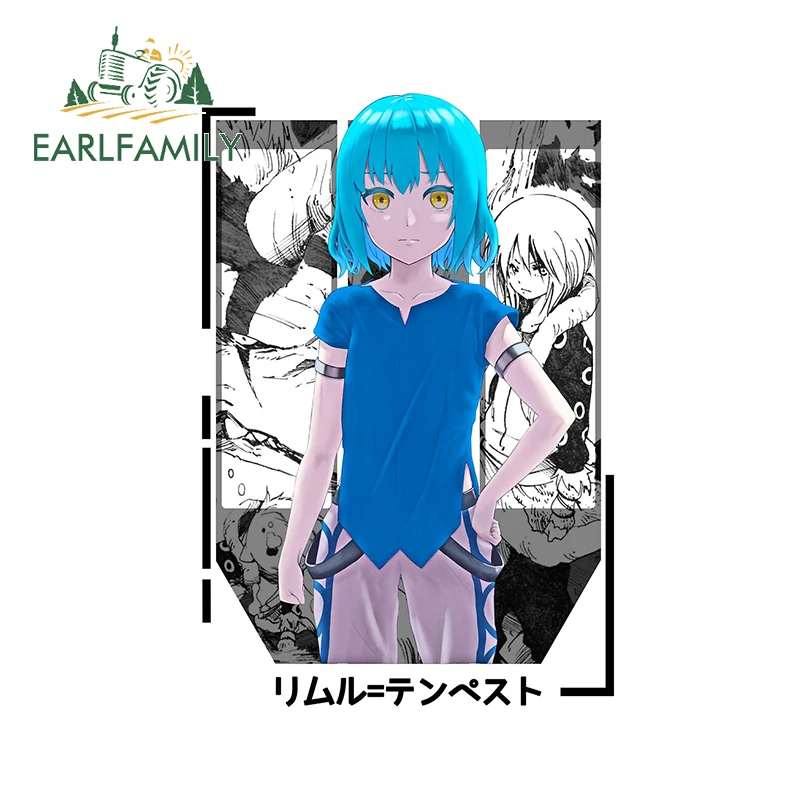 

EARLFAMILY 13 см x 10,5 см для Rimuru Tempest лицо кошки любовь смешная наклейка на автомобиль Водонепроницаемая наклейка виниловое украшение на окно бага...
