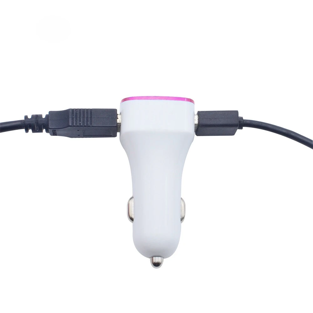 Quick Charge Side Dual USB 2 Port Light Car Charger Adapter For Samsung note 8 high quality Styling Accessories | Автомобили и