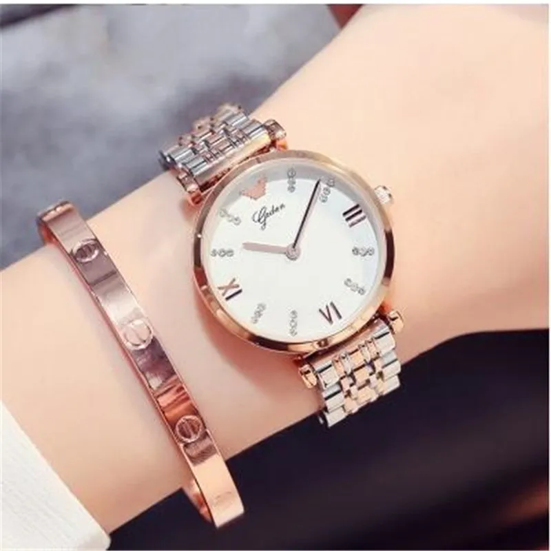 Часы наручные женские с кристаллами Роскошные водонепроницаемые брендовые