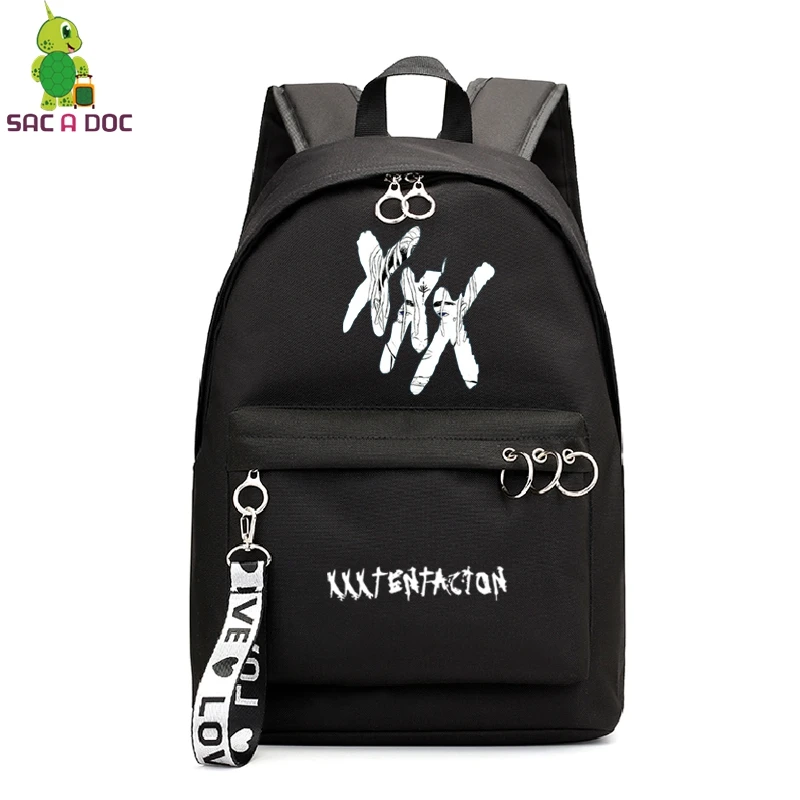 XXXTentacion рюкзак для колледжа Школьные Сумки sac dos рюкзак для ноутбука вместительные рюкзаки дорожная сумка на плечо для девочки подростка - Цвет: Хаки