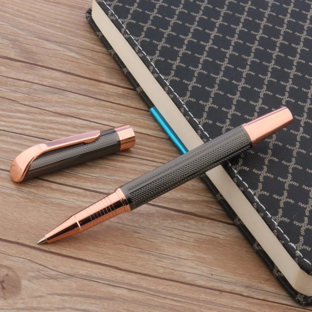 Новая красивая школьная шариковая ручка розового и золотого цвета|rollerball pen|gift penpen
