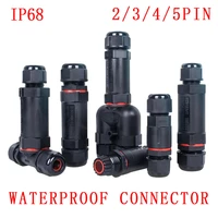 ip68 waterproof cable connector i typey typet type 2pin 3pin 4pin 5pin electrical terminal adapter led light wire connector