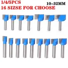 1 шт. 8 мм хвостовик обработка поверхности Деревообработка фрезеровочные сверла 16 размеров Нижняя очистка дереворежущая фреза