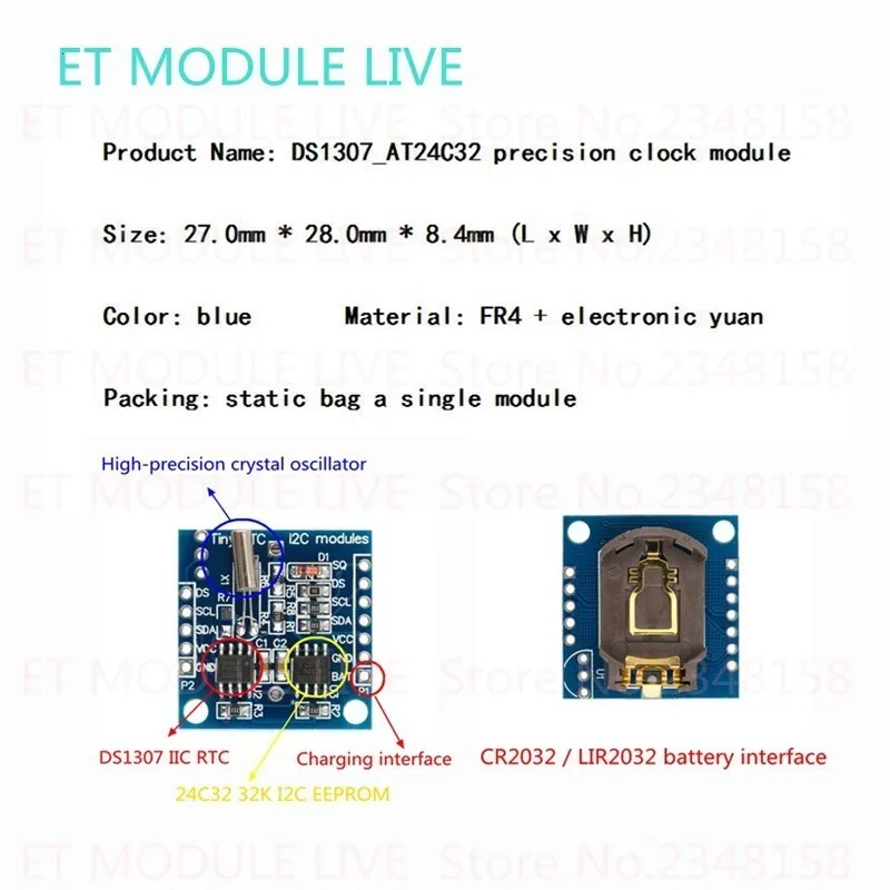 TZT Новое поступление AT24C32 Часы в реальном времени RTC igc DS1307 модуль для AVR ARM PIC 51 ARM продвижение