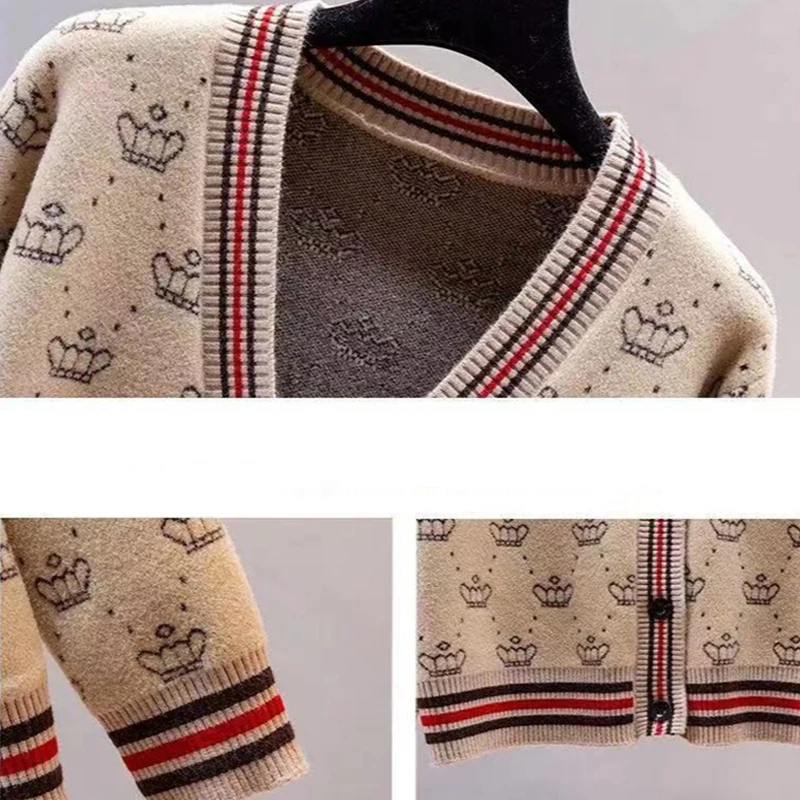 Женский вязаный кардиган мягкий Свободный Повседневный плотный свитер с