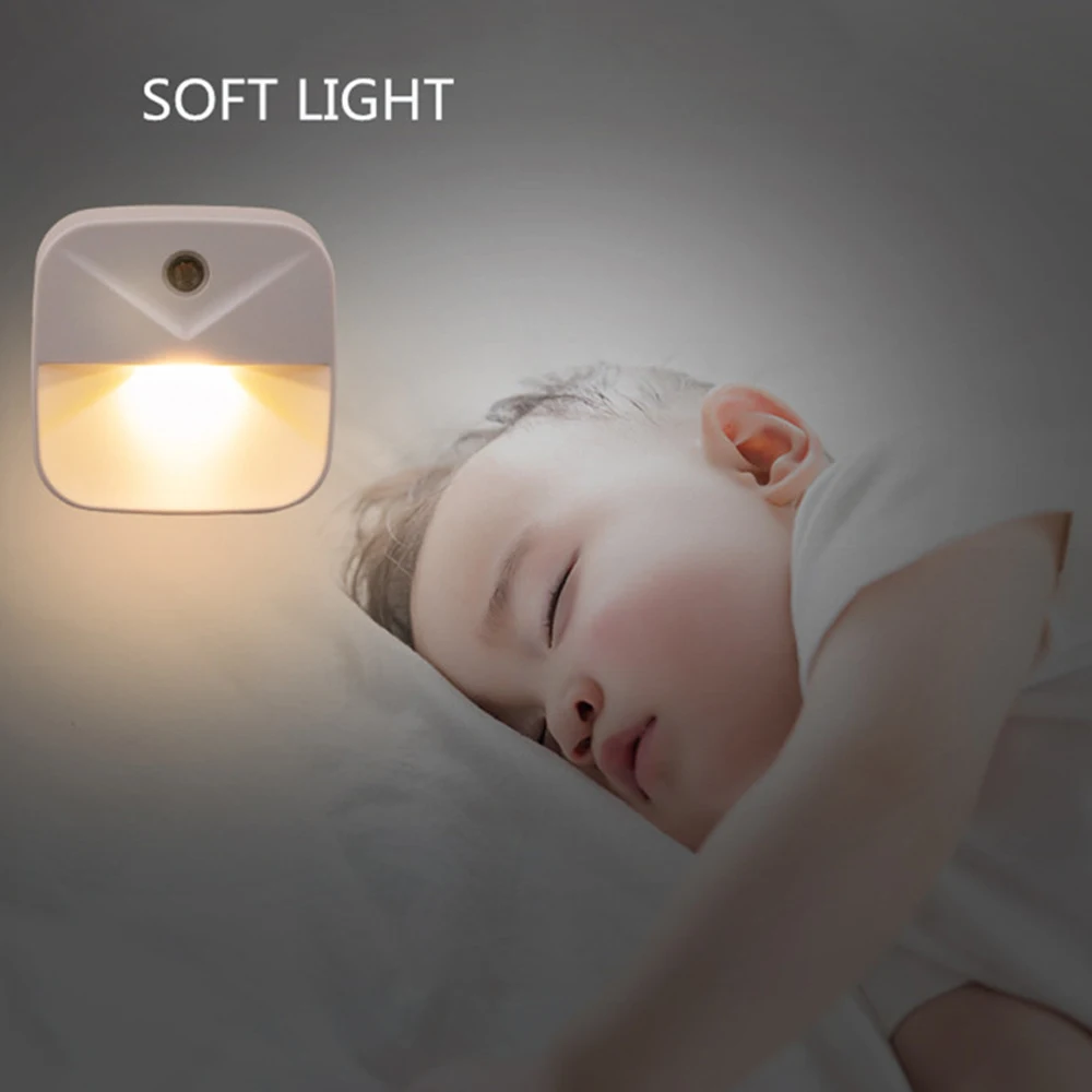 Светодиодный ночник с датчиком энергосберегающий Ночной светильник