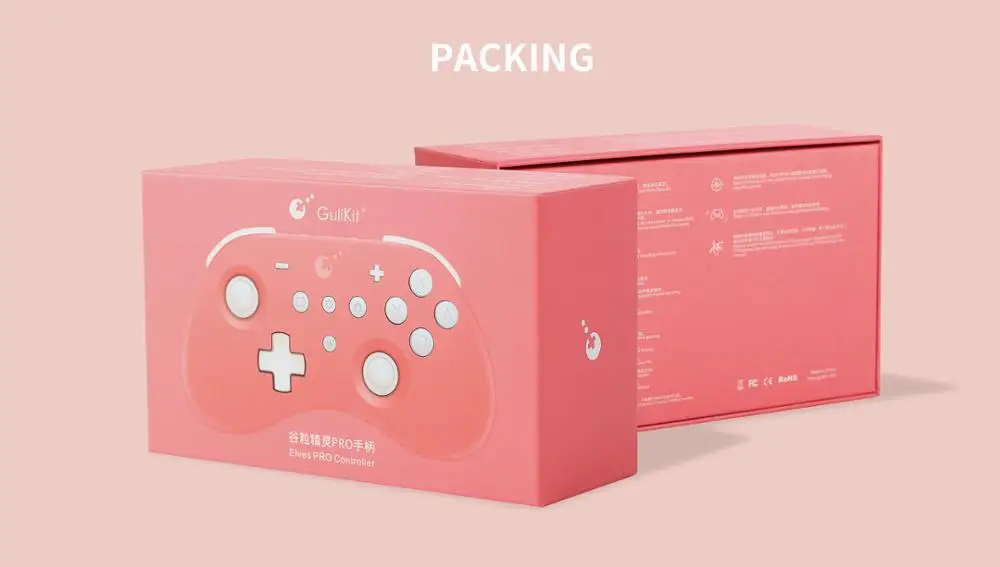 

For Nintendo Switch Windows iOS Android Gulikit Elves PRO Controller Wireless Bluetooth Gamepad Game Controller