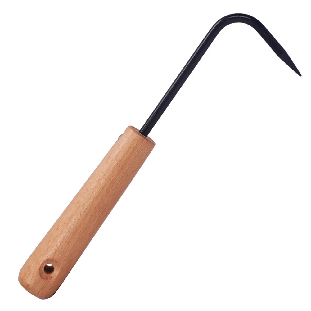 

Hot Sale Yarnow Garden Weeding Tool Root Remover Wooden Handle Manganese Steel Manual Weeder Weeding Device Single-claw Hook