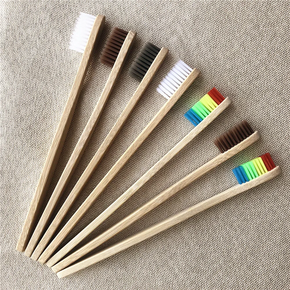 10 шт./компл. окружающую среду с бамбуковым древесным углем Зубная щётка для