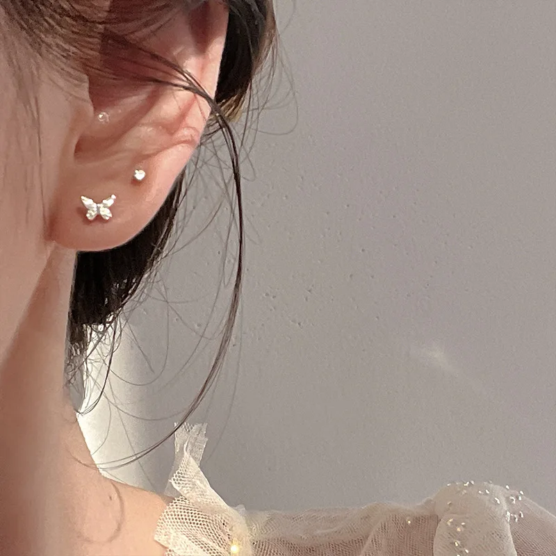 

Hot Selling Women Butterfly Round bead Ear Earrings Simple Stylish Star Exquisite Versatile Female Earring Fashion Jewelry