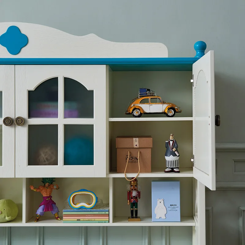 Детская двухъярусная кровать мульти функциональный шкаф комбинированная с