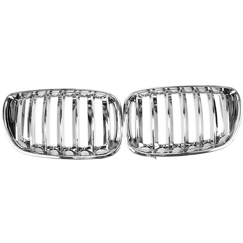 

Chrome Front Bumper Hood Grilles Grill for BMW X5 E53 SUV Facelift 2004-2006 51137113733 51137113734