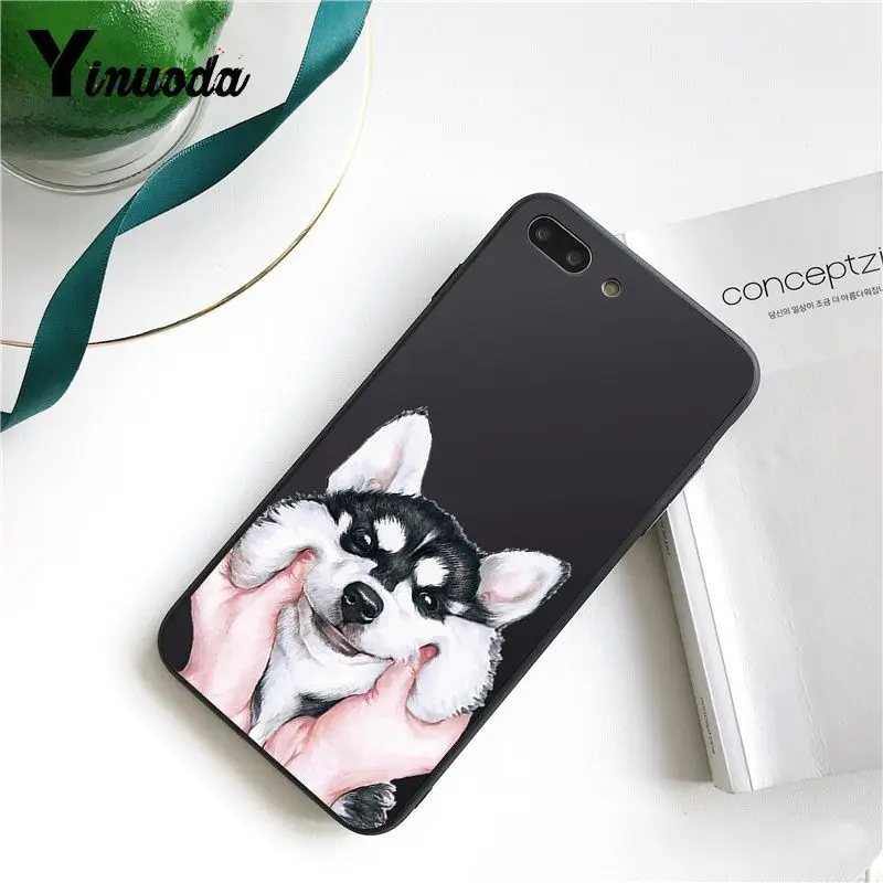 Yinuoda милый Французский бульдог мультфильм собака и кошка силиконовый чехол для