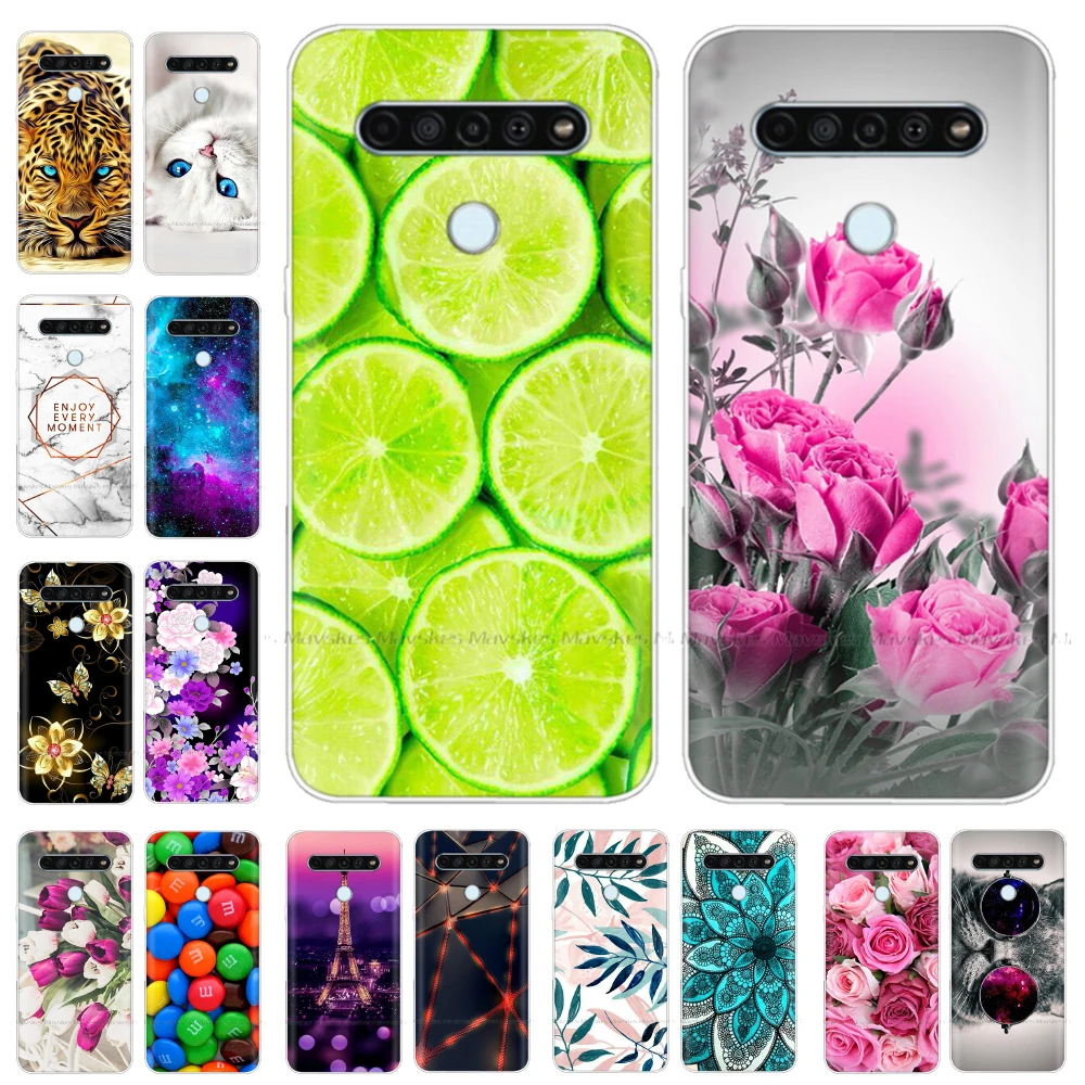 6 53 &quotдля LG K61 чехол силиконовый мягкий ТПУ для телефона Q61 s модные чехлы бамперы в