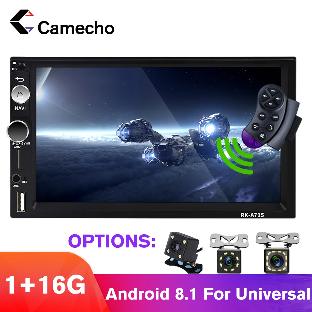 

Автомагнитола Camecho с GPS-навигацией, Android 8,1, 2Din, Wi-Fi, Bluetooth, Mp5, мультимедийный проигрыватель, FM, USB, автомобильное радио, стерео