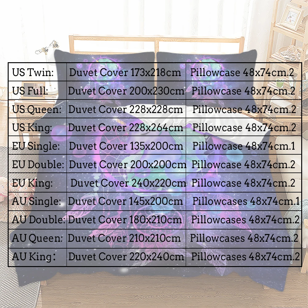 Мультяшное постельное белье для девочек наволочка Ловец снов пододеяльник