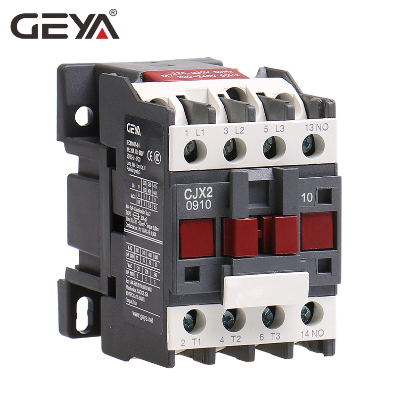 GEYA CJX2-0910 din-рейка магнитный контактор 220V или 380VAC контактор 3 фазы LC1D-09 электрический контактор Telemecanique