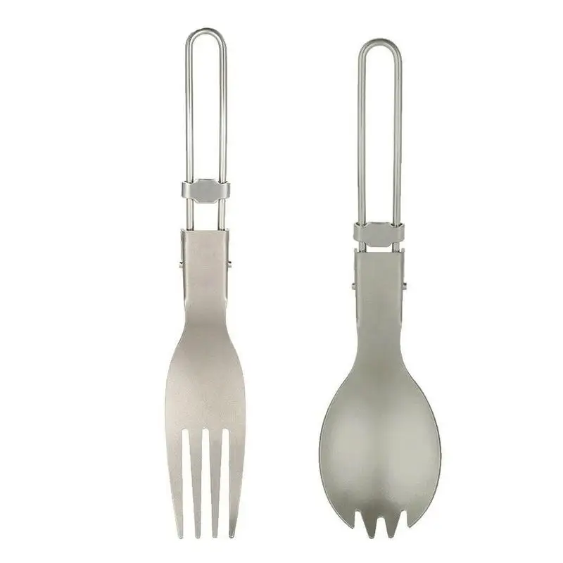 1 шт. вилка ложка из чистого титана с открывалкой для бутылок|Уличные инструменты|