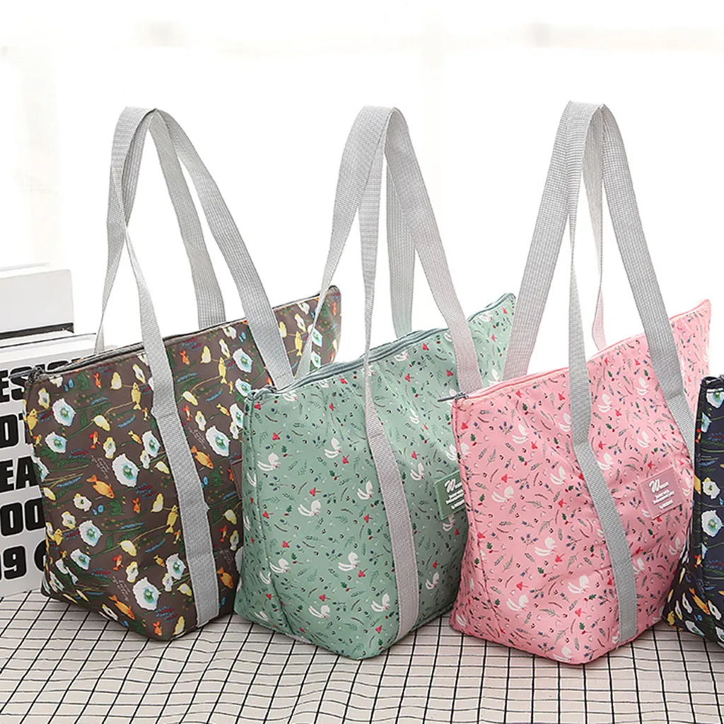 Сумка унисекс для еды складная термоизолированная сумка обеда контейнер