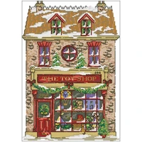 christmas gingerbread house counted cross stitch 11ct 14ct 18ct diy cross stitch kits embroidery needlework sets home decor