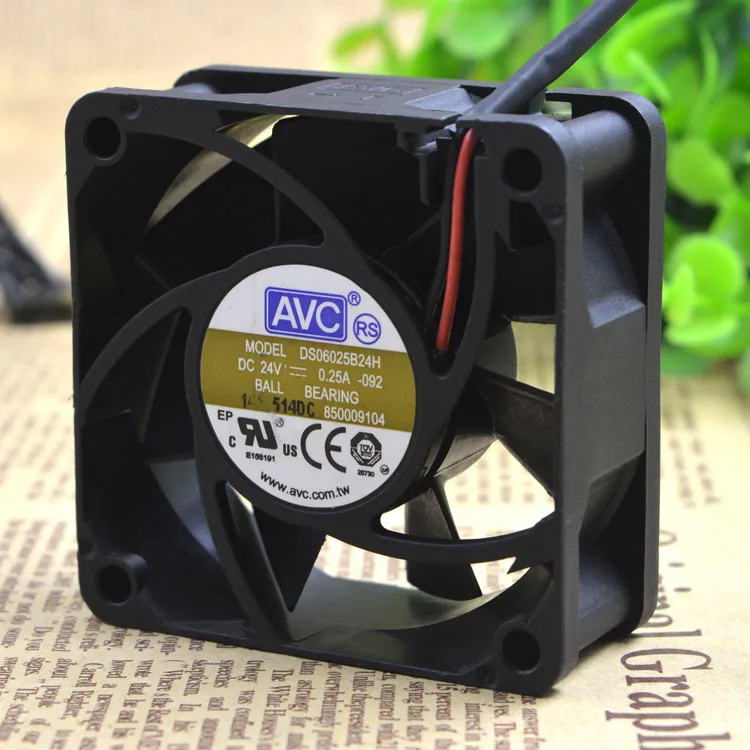 AVC 6025 24V 0.25a 6CM 6cm 2-проводная фотовспышка DS06025B24H